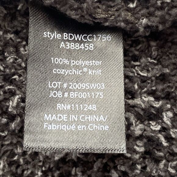 NWT Barefoot Dreams CozyChic Seaside Crewneck Carbon Camo Sweater Size Large - Picture 13 of 16